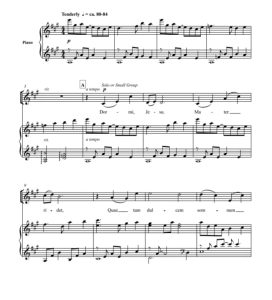 合唱线谱  Dormi, Jesu 布罗斯版 四声部混声合唱SATB+钢琴 有试听-云音圈