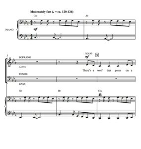 合唱线谱  I Dare You 贝克版 SATB 四声部混声流行合唱 有试听-云音圈