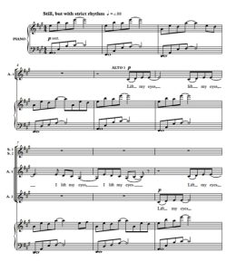 伴奏音频  I Lift My Eyes 奇科特版 四声部童声女声合唱SSAA+钢琴 有试听-云音圈