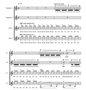 商品为合唱线谱   Ikimilikiliklik 阿卡贝拉 SSAA 四声部无伴奏童声女声合唱 有试听-云音圈