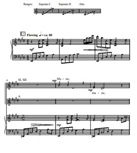 伴奏音频  Music, When Soft Voices Die 约翰逊版 三声部童声女声合唱SSA+钢琴 有试听-云音圈