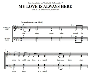 合唱线谱  My Love Is Always Here 阿卡贝拉 SATB 四声部无伴奏混声合唱 有试听-云音圈