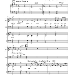 商品为SAB 三声部合唱线谱 hule Aroon 爱尔兰民歌 混声合唱谱  有试听-云音圈