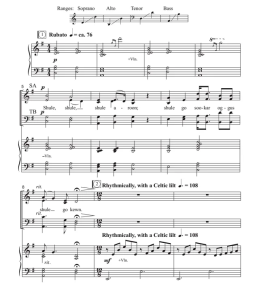 商品为SATB 四声部合唱线谱 Shule Aroon 爱尔兰民歌  混声合唱谱  有试听-云音圈