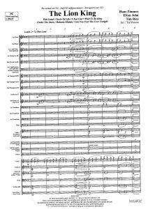 狮子王 the lion king  管弦乐总谱+分谱-云音圈