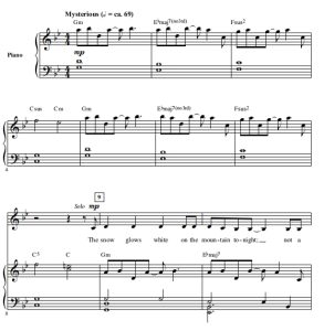 商品为SA 二声部合唱线谱 冰雪奇缘 Let It Go 施奈德版  童声女声合唱谱  有试听-云音圈