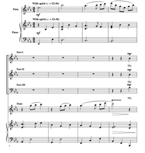 商品为合唱线谱 刮风天的歌 Song For A Windy Day SAB 三声部混声合唱谱 有试听-云音圈