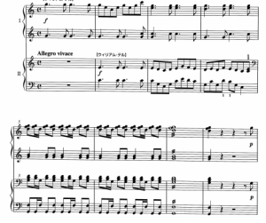 向太阳叫的小狗 之一场华丽的赛马宴 四手联弹谱  有试听-云音圈