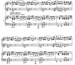 向太阳叫的小狗之和约翰一起跳舞 四手联弹谱  有试听-云音圈