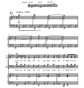 商品为合唱线谱 圣诞歌 A Nativity Carol 斯佩伐克版 SAB 三声部混声合唱 有试听-云音圈