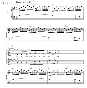 商品为合唱线谱 妙妙龙 Candle On The Water 赫夫版 SATB 四声部混声合唱 有试听-云音圈