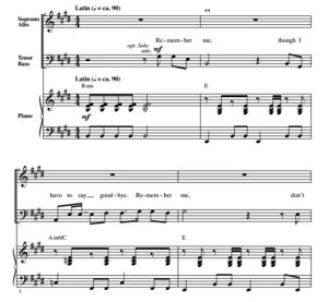 商品为合唱线谱 寻梦环游记 Remember Me (Duo) 施奈德版 SATB 四声部混声合唱  有试听-云音圈