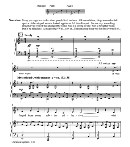 商品为合唱线谱 强力胶布 Duct Tape 二声部童声女声合唱+钢琴  有试听-云音圈