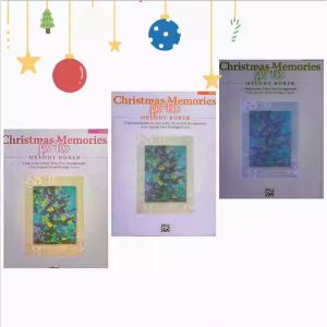 梅洛迪  Christmas Memories for two 圣诞回忆钢琴二重奏乐谱集 抒情、典雅又不失欢乐  共3册-云音圈