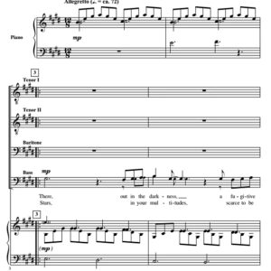 商品为合唱线谱 悲惨世界《Stars》爱默生版 四部男声合唱TTBB+钢琴谱 有试听-云音圈