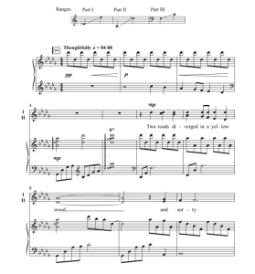 商品为伴奏音频 未选择的路 The Road Not Taken 施勒姆版 合唱 有试听-云音圈