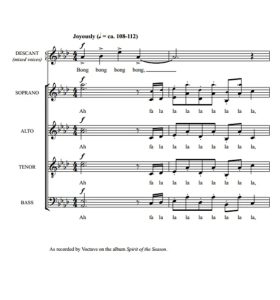 商品为合唱线谱 极地特快 Spirit of the Season 雷伊版 阿卡贝拉 SATB 四声部无伴奏混声合唱 有试听-云音圈