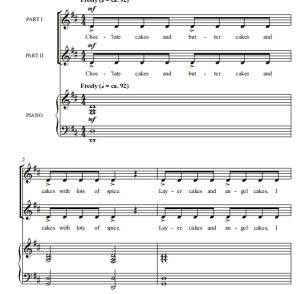 商品为合唱线谱 水果蛋糕 Fruitcake SA 二声部童声女声合唱 有试听-云音圈