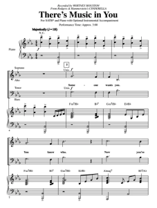 商品为合唱线谱 灰姑娘 There's Music In You 赫夫版 SATB 四声部混声合唱  有试听-云音圈