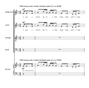 商品为合唱线谱 灵歌 Ain't That Good News 海斯版 阿卡贝拉 SATB 四声部无伴奏混声合唱 有试听-云音圈