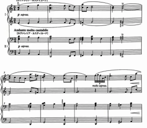 狸猫射箭之故乡朦胧的月光 四手联弹谱  有试听-云音圈