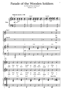 商品为合唱线谱 玩具兵进行曲 吉尔平版 SA 二声部童声女声合唱  有试听-云音圈