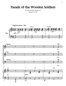 商品为伴奏音频 玩具兵进行曲 吉尔平版 合唱 三部混声 二部童声女声男声 有试听-云音圈