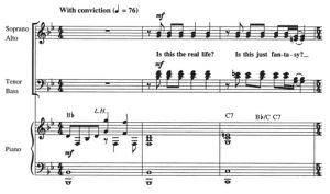 商品为合唱线谱 皇后乐队 Bohemian Rhapsody SATB 四声部混声合唱  有试听-云音圈