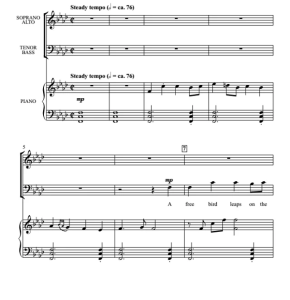 商品为伴奏音频 笼中鸟 Caged Bird 合唱 混声 SATB 童声女声 SSAA 男声 TTBB 有试听-云音圈