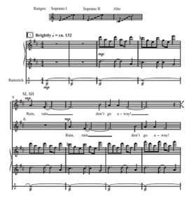 商品为合唱线谱 美丽的雨 How Beautiful Is The Rain SSA 三声部童声女声合唱 有试听-云音圈