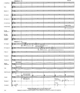 荣耀颂All Glory Told 3级 交响管乐总谱+分谱  有试听-云音圈