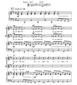 商品为合唱伴奏音频mp3 荷兰儿歌 Sarasponda 佩里版 合唱伴奏音频  有试听-云音圈