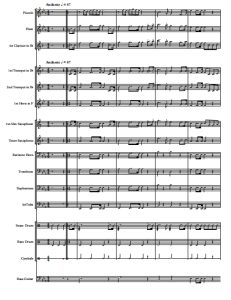 蓝白进行曲 总谱+分谱 有试听-云音圈