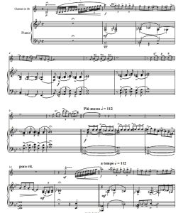 蓝色狂想曲 单簧管钢琴总谱-云音圈