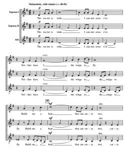 商品为合唱线谱 蔚蓝的海 The Water Is Wide 吉尔平版 阿卡贝拉 三声部无伴奏童声女声合唱  有试听-云音圈