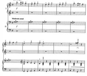 蜜蜂和熊之巴士之歌 四手联弹谱  有试听-云音圈