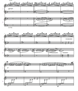 那一天的河川 四手联弹谱  有试听-云音圈