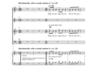 商品为合唱线谱 非洲圣诞节 African Noel 约翰逊版 阿卡贝拉 SATB 四声部混声无伴奏合唱谱 有试听-云音圈