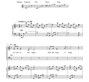 商品为合唱线谱 风中的摇篮曲 SATB 四声部混声合唱谱 有试听-云音圈