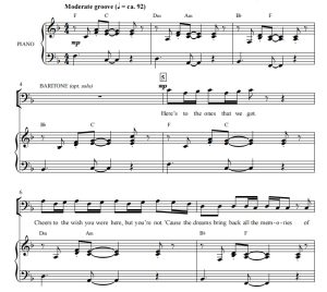 商品为合唱线谱 魔力红 Memories 贝克版 SAB 三声部混声流行合唱  有试听-云音圈