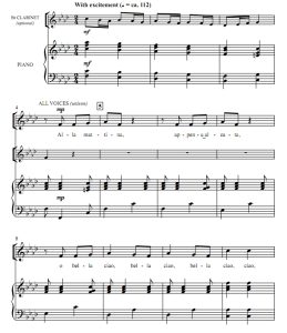 商品为SSA 三声部合唱线谱 Bella Ciao 意大利民歌 格雷版 童声女声合唱谱  有试听-云音圈