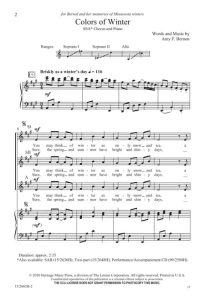 商品为SSA 三声部合唱线谱 Colors of Winter 童声女声合唱谱  有试听-云音圈