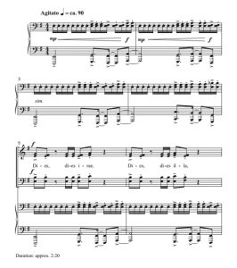 商品为SATB 四声部合唱线谱 Dies Irae 惠勒版 混声合唱+钢琴谱  有试听-云音圈