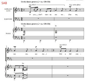 商品为SAB 三声部合唱线谱 Don't Start Now 比林斯利版 混声流行合唱谱  有试听-云音圈