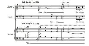 商品为TTB 三声部合唱线谱 Festival Sanctus 男声合唱谱 有试听-云音圈