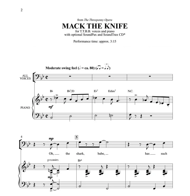 图片[2]-商品为合唱伴奏音频mp3 Mack the Knife 海斯版 合唱伴奏音频  有试听
