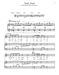 商品为SATB 四声部合唱线谱 Noel, Noel  混声圣诞合唱谱 有试听-云音圈