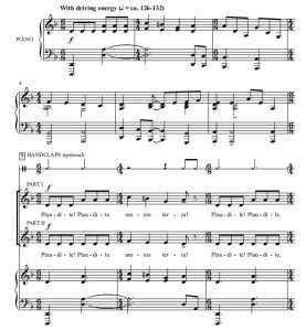 商品为SA 二声部合唱线谱 Plaudite 约翰逊版 童声女声合唱谱 有试听-云音圈