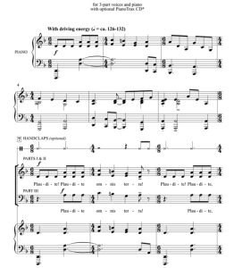 商品为SAB 三声部合唱线谱 Plaudite 约翰逊版 混声合唱谱 有试听-云音圈