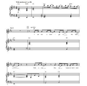 商品为SA 二声部合唱线谱 This Is Me 赫夫版 童声女声合唱线谱 有试听-云音圈